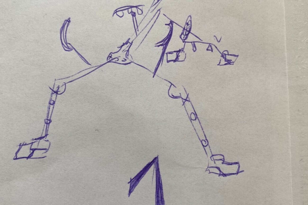 Erste Konzeptskizze MX Reifenmontiergerät EVOSCORP